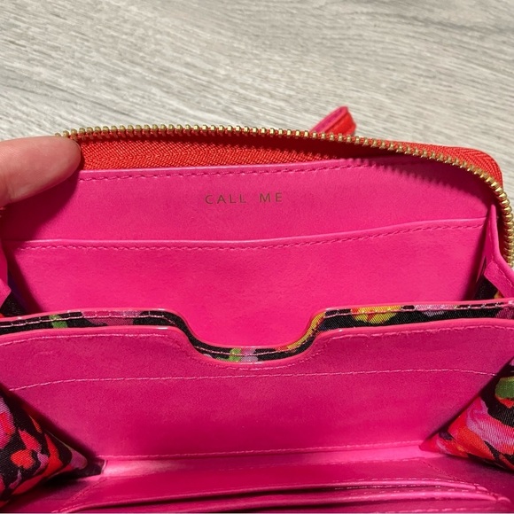 Stella&Dot Call Me Barbiecore Wristlet Red Wallet - Picture 8 of 12